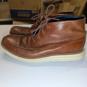 Cole Haan LunarGrand Chukka ankle Boots brown leather